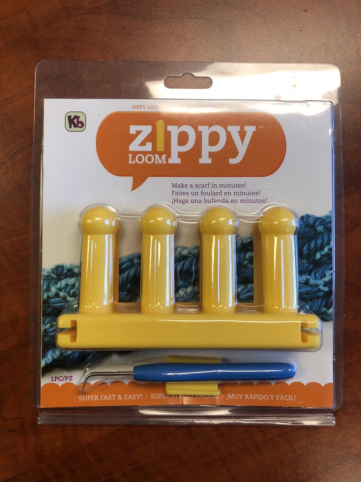 Kb - Zippy Loom - Make A Scarf In Minutes Super Fast & Easy Knitting New!