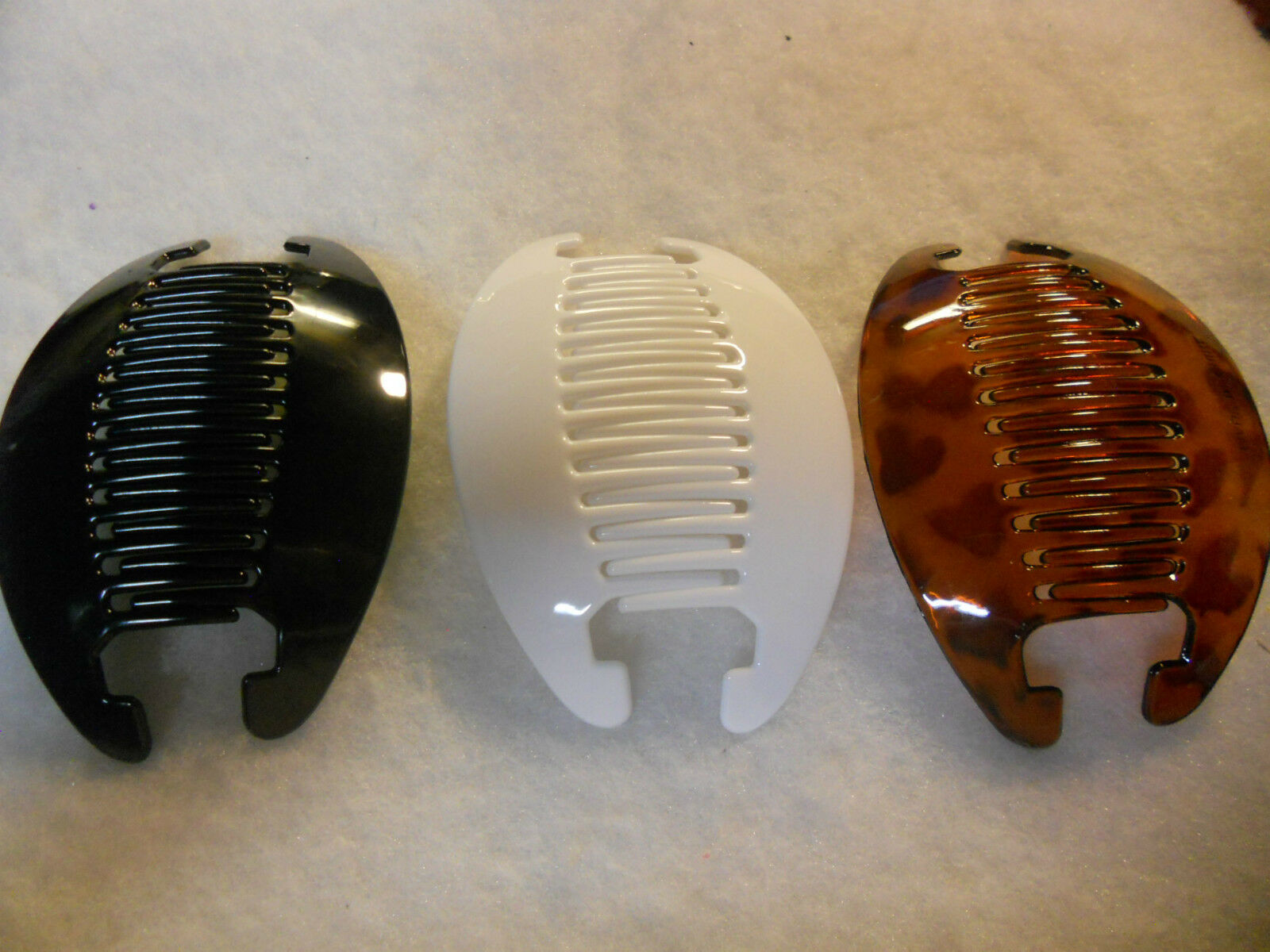 3set Banana Comb Clip Thick Hair Riser Claw Interlocking Jaw Extra Choose Color.