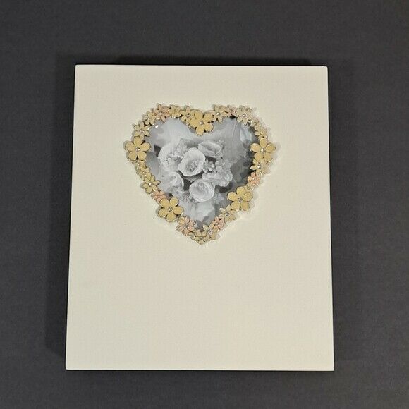 Inhabit Wedding Collection Heart Album Floral Rhinestone Nob