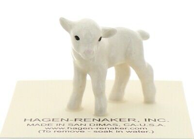 Hagen-renaker Miniature Ceramic Tiny Baby Lamb Figurine