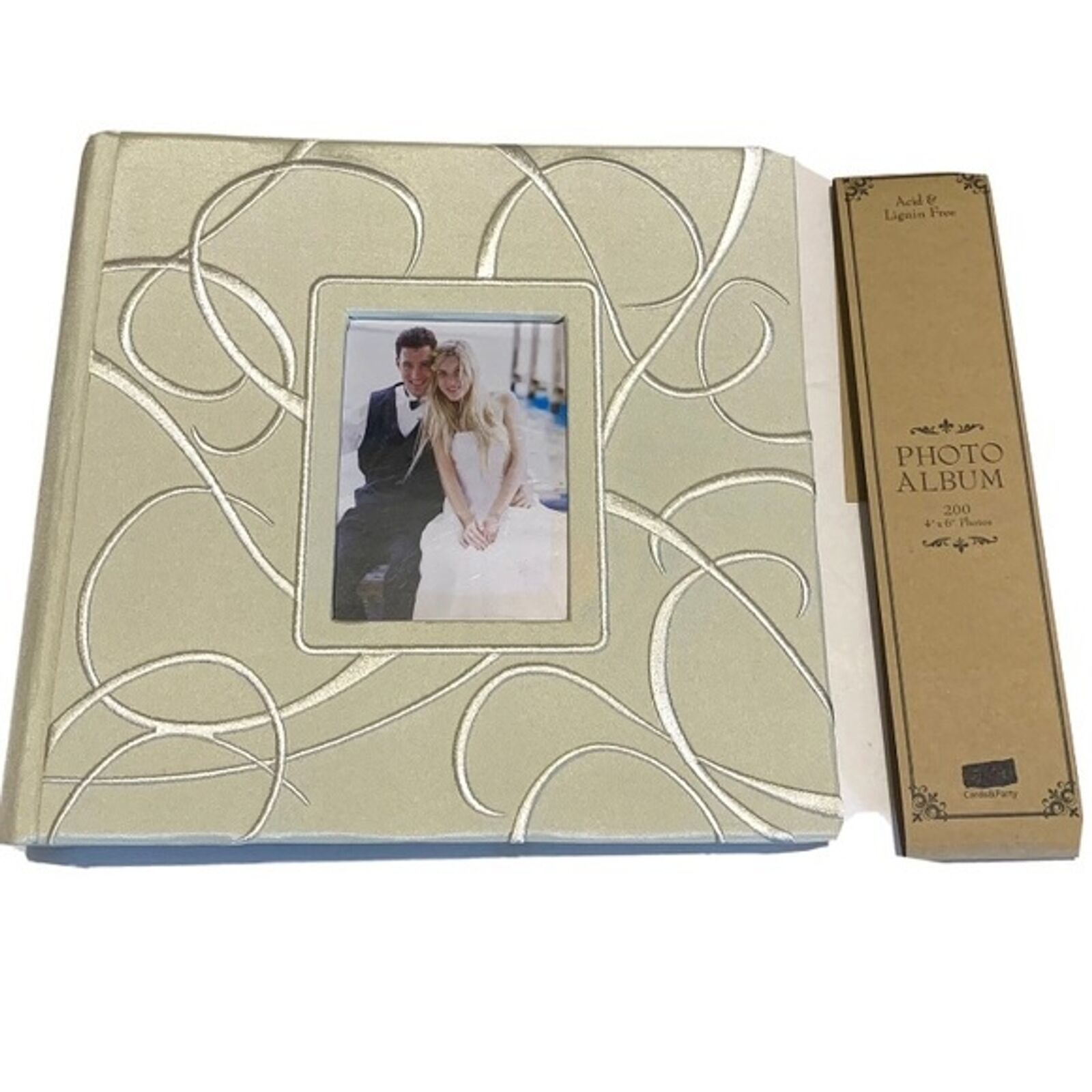 Nwt Cream Wedding Photo Album 200 Slots For 4x6 Inch Photos